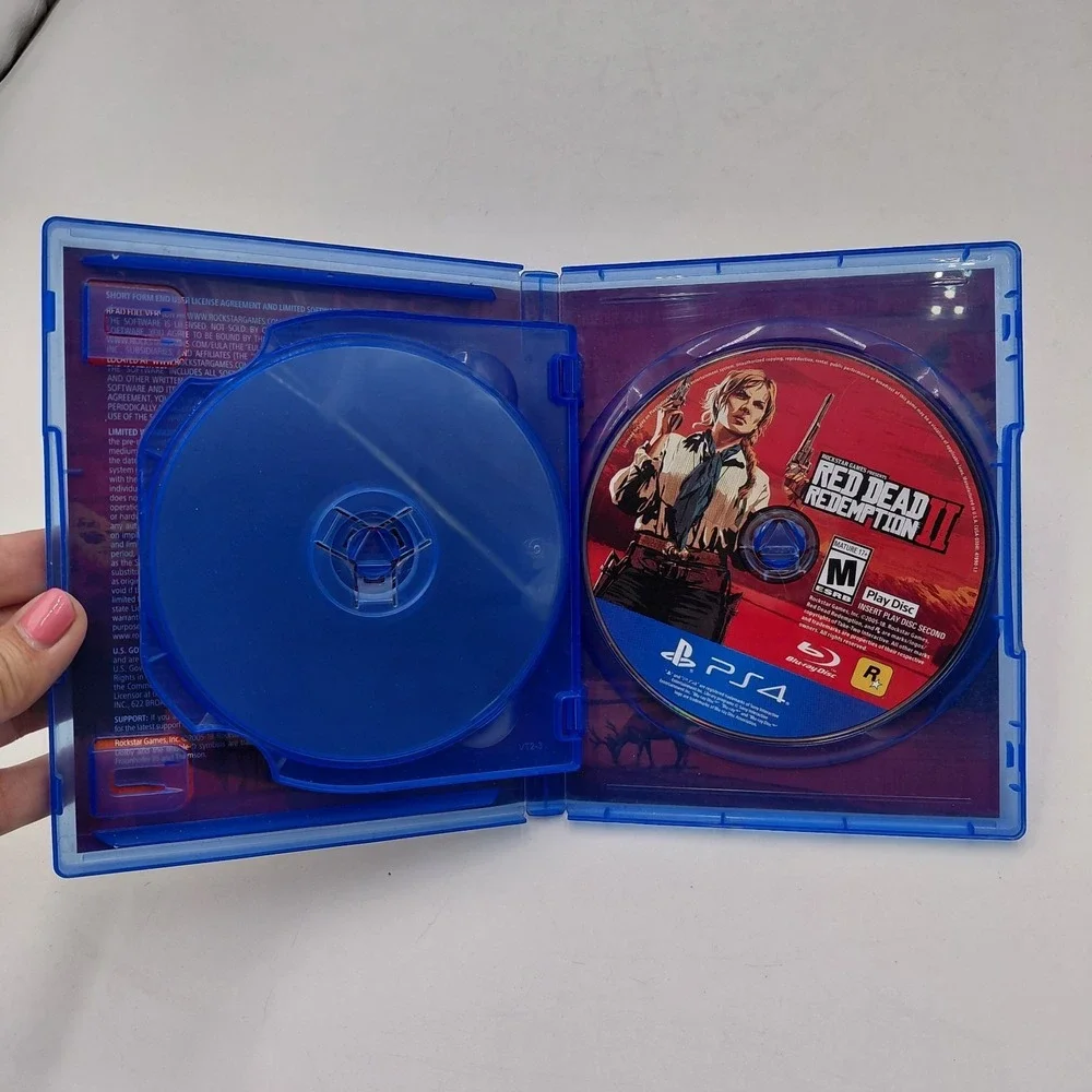 Red Dead Redemption II 2 PlayStation 4 PS4 2 Discs In Case No Manual Or Map